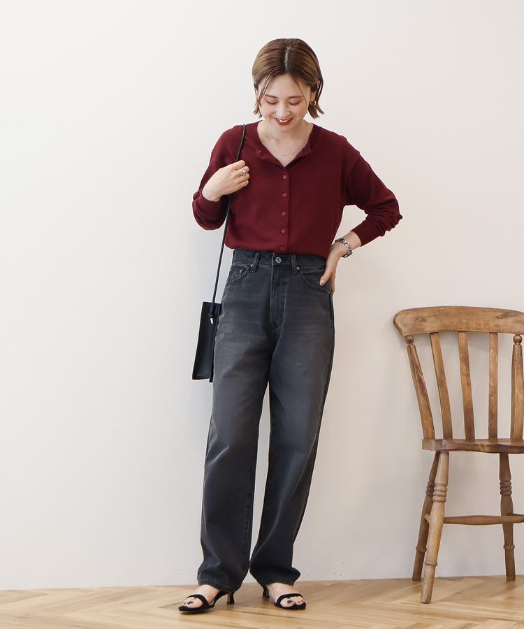 AMERICAN HOLIC「ソフトコットンクルーネックカーディガン」|カーディガン|