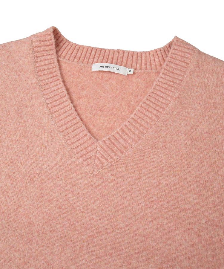 AMERICAN HOLIC「ワイドリブVネックプルオーバー」|ニット・セーター|