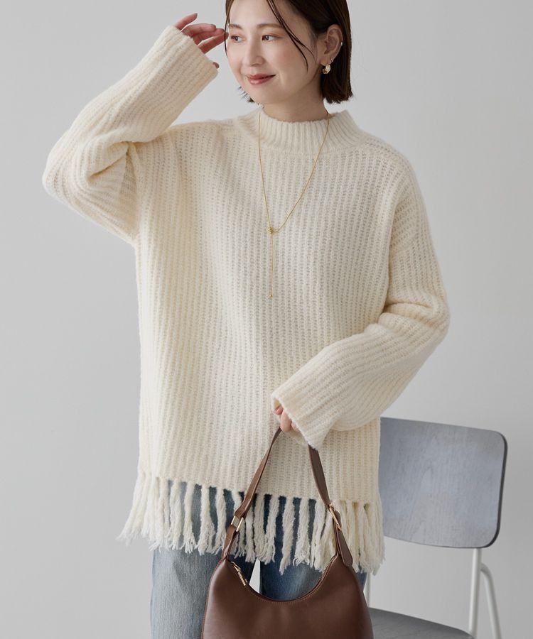 AMERICAN HOLIC「フリンジニットプルオーバー」|ニット・セーター|