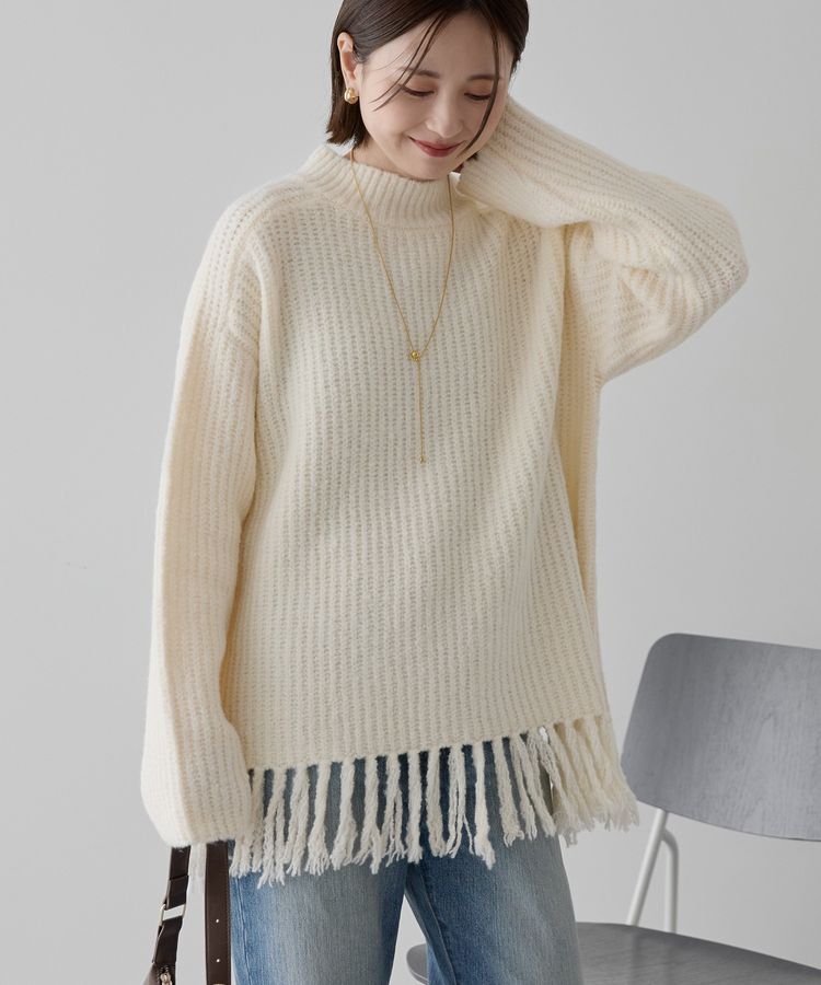 AMERICAN HOLIC「フリンジニットプルオーバー」|ニット・セーター|