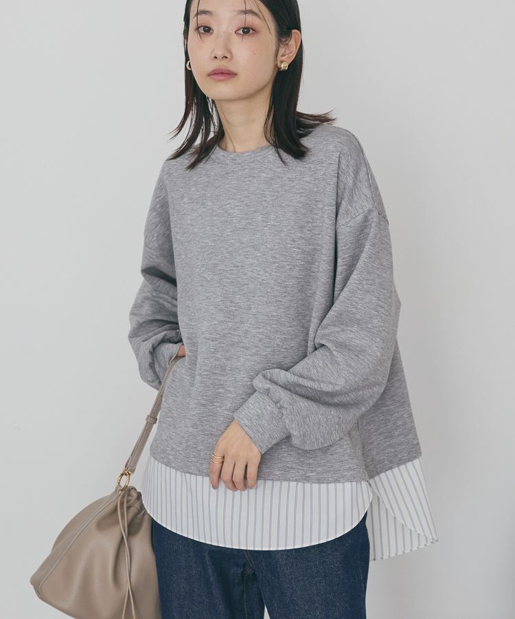 AMERICAN HOLIC「シャツテールドッキングプルオーバー」|スウェット・ジャージ|