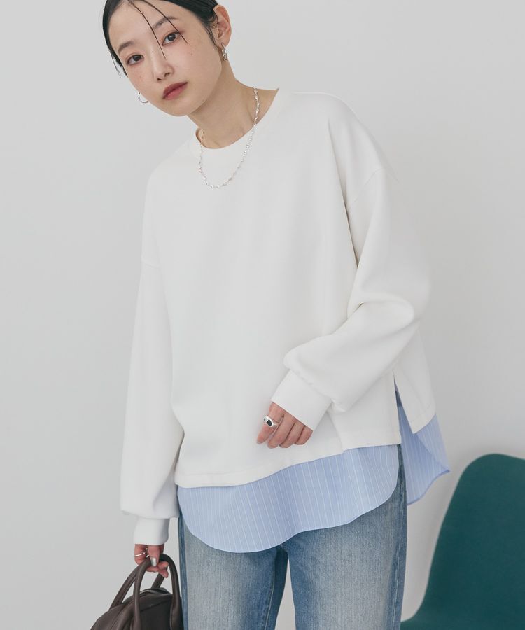 AMERICAN HOLIC「シャツテールドッキングプルオーバー」|スウェット・ジャージ|