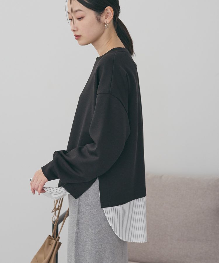 AMERICAN HOLIC「シャツテールドッキングプルオーバー」|スウェット・ジャージ|