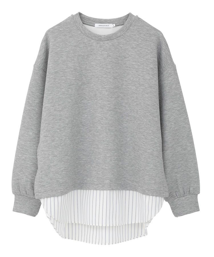 AMERICAN HOLIC「シャツテールドッキングプルオーバー」|スウェット・ジャージ|