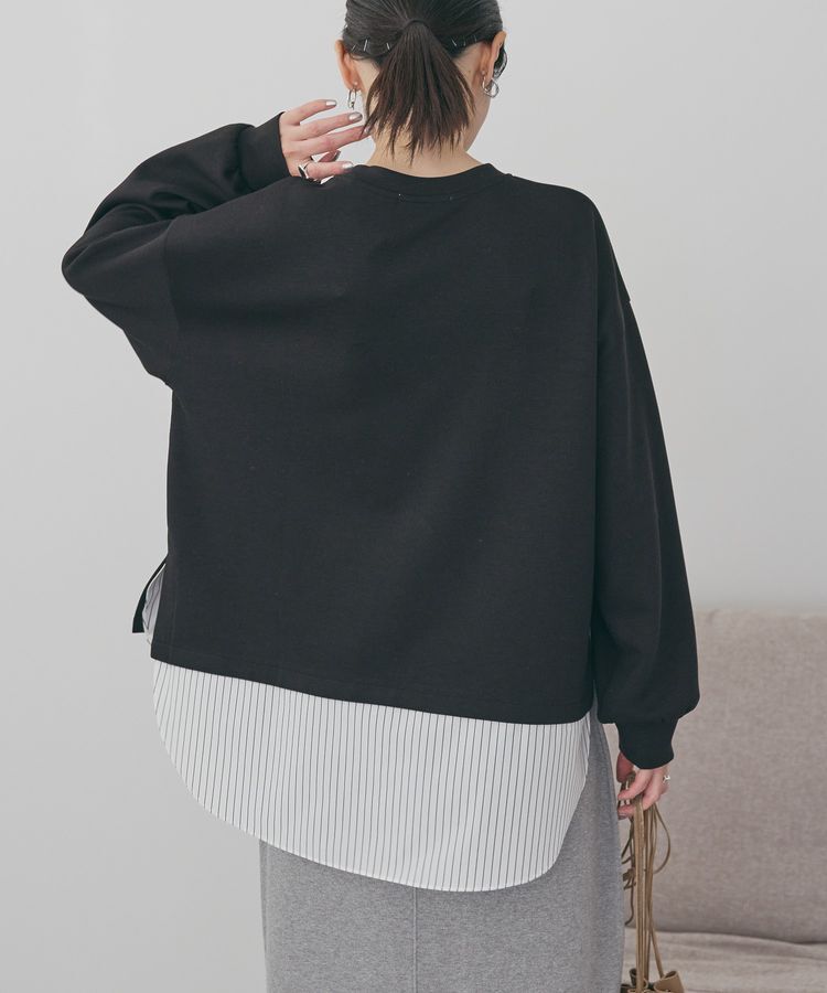 AMERICAN HOLIC「シャツテールドッキングプルオーバー」|スウェット・ジャージ|