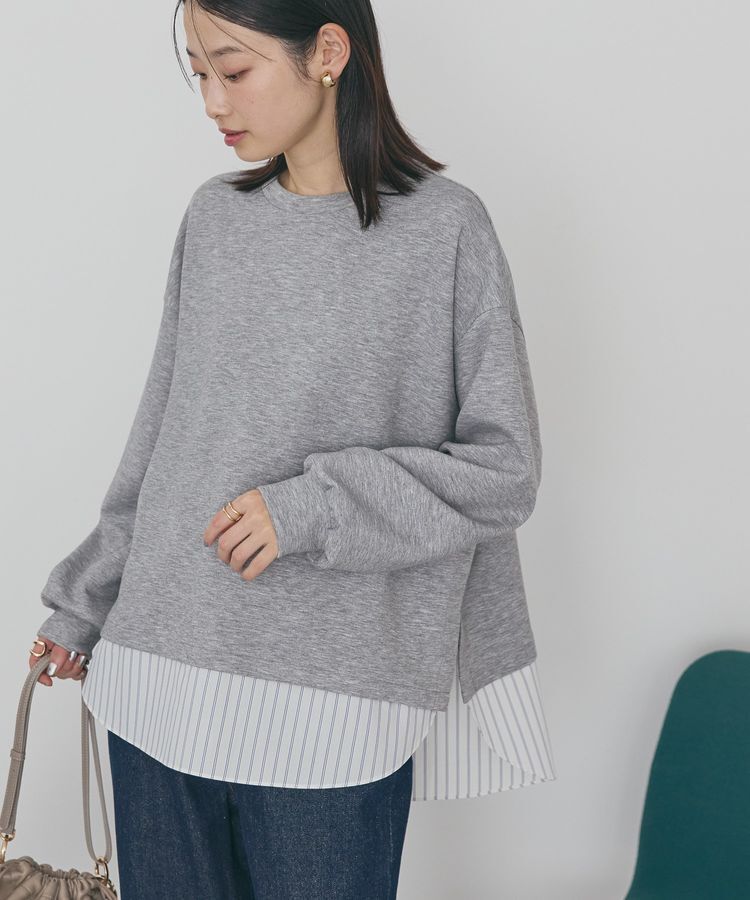 AMERICAN HOLIC「シャツテールドッキングプルオーバー」|スウェット・ジャージ|