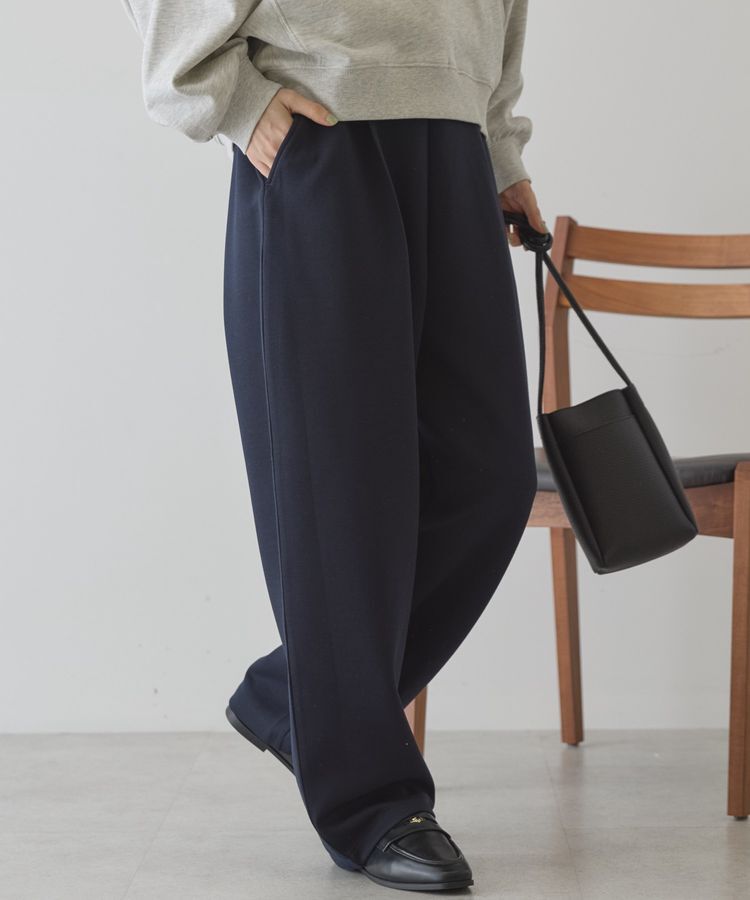 AMERICAN HOLIC「フロントタックポンチカーブパンツ」|その他|Dark Navy