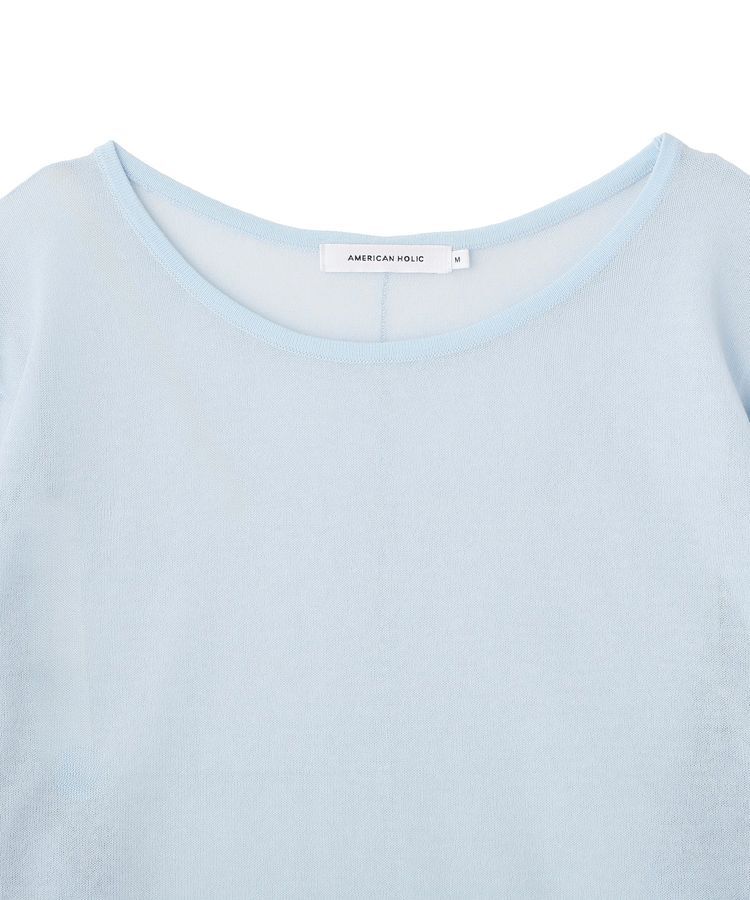 AMERICAN HOLIC「シアーニットプルオーバー」|ニット・セーター|