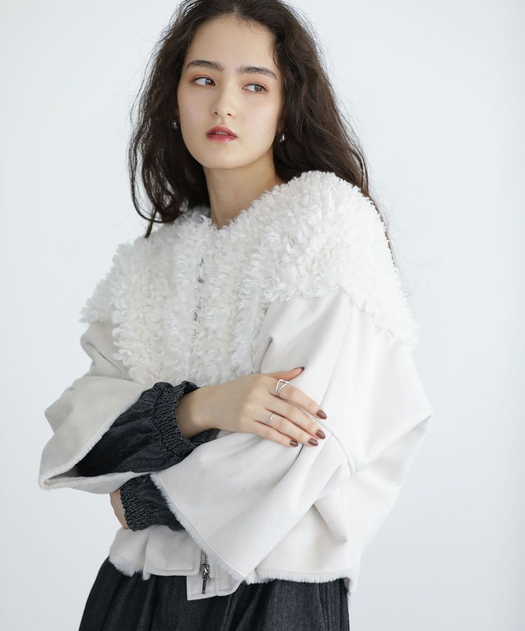 Green Parks「■ESCAR フラッフィーブルゾン」|ブルゾン・スタジャン|