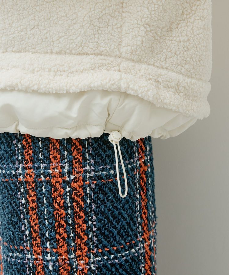 Green Parks「異素材コンビスタンドボアブルゾン」|ブルゾン・スタジャン|