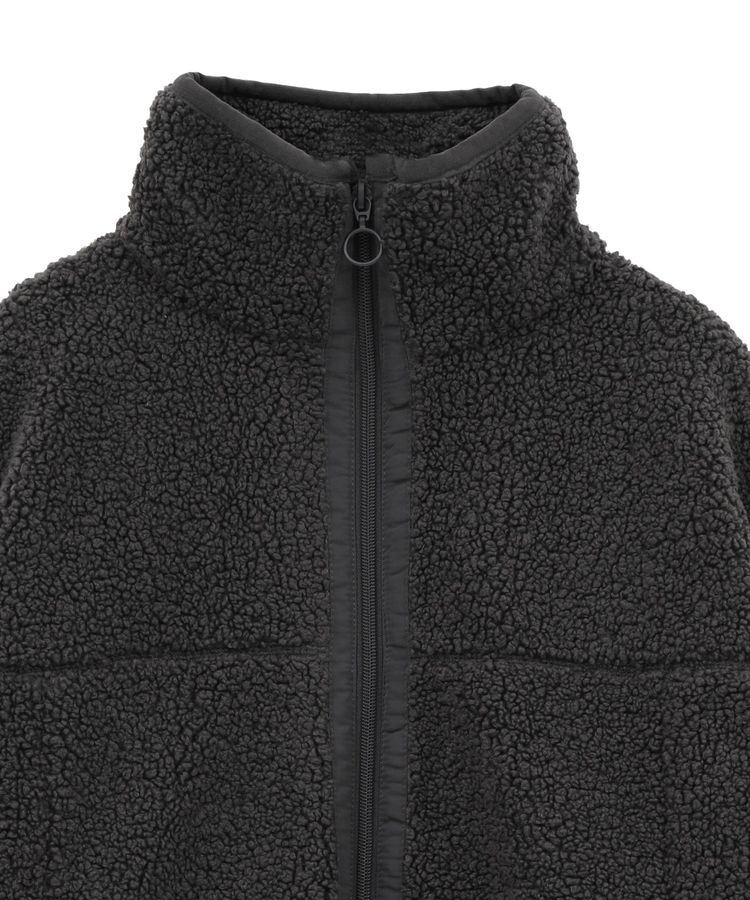 Green Parks「異素材コンビスタンドボアブルゾン」|ブルゾン・スタジャン|