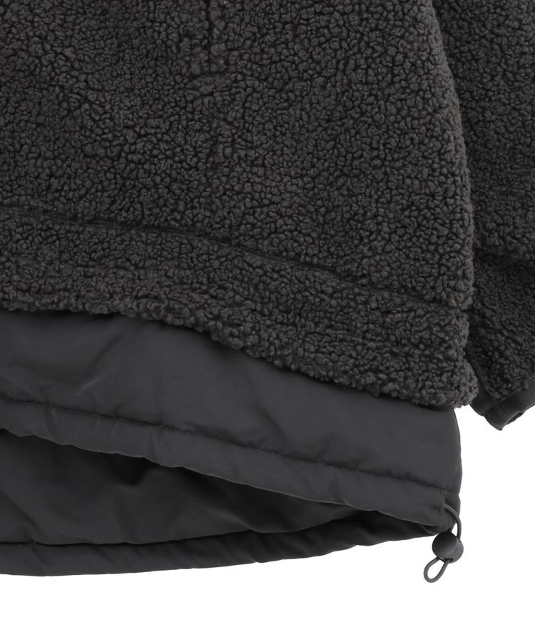 Green Parks「異素材コンビスタンドボアブルゾン」|ブルゾン・スタジャン|