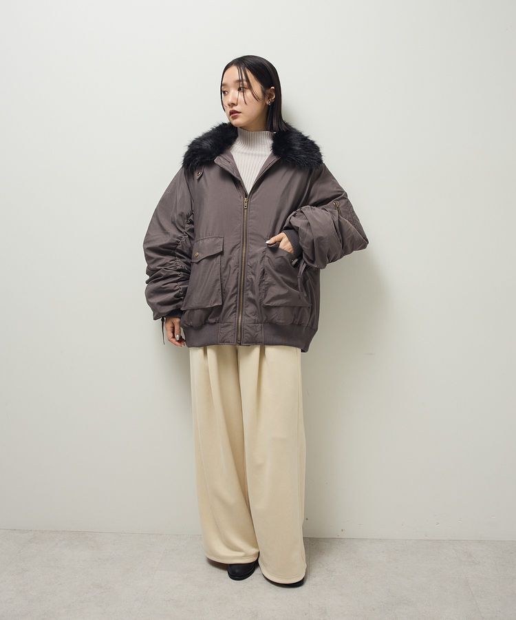 Green Parks「・Petit Fleur ボトルネックリブニット」|ニット・セーター|