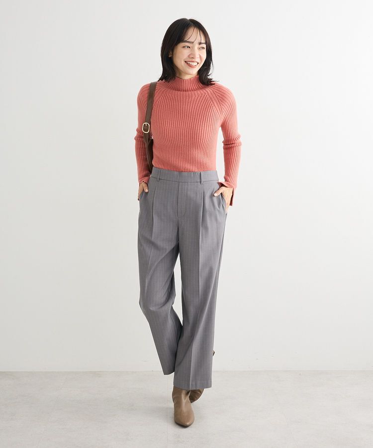 Green Parks「・Petit Fleur ボトルネックリブニット」|ニット・セーター|