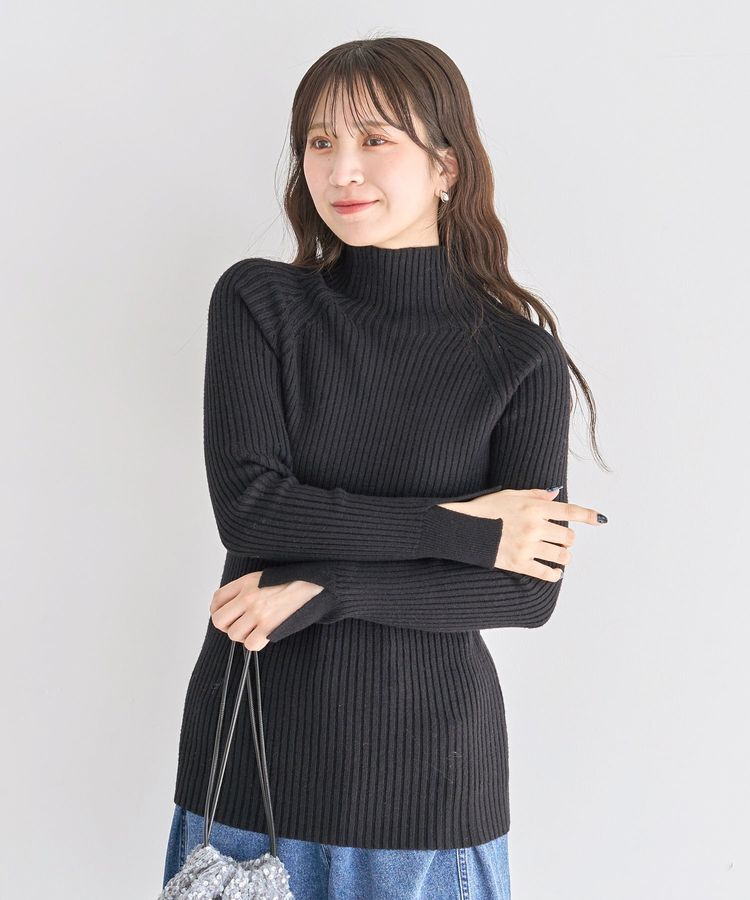 Green Parks「・Petit Fleur ボトルネックリブニット」|ニット・セーター|