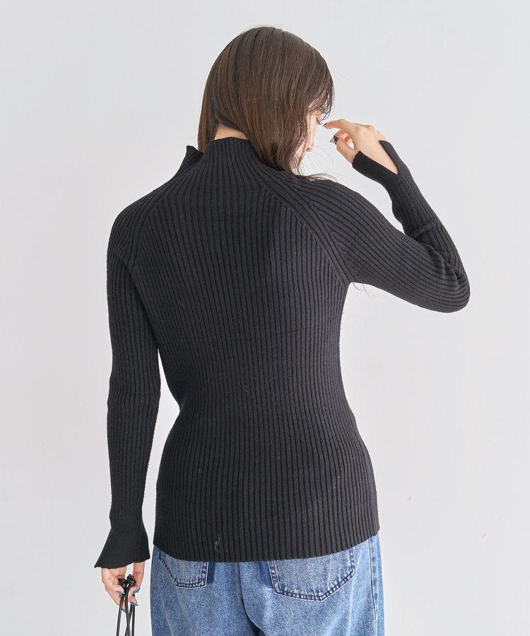 Green Parks「・Petit Fleur ボトルネックリブニット」|ニット・セーター|