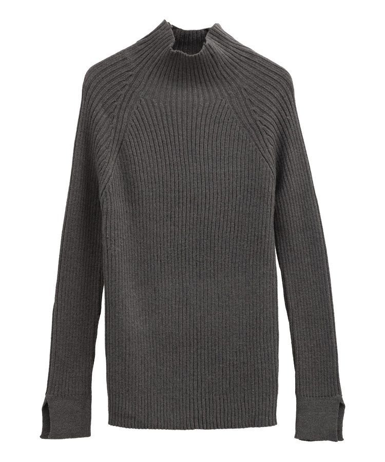 Green Parks「・Petit Fleur ボトルネックリブニット」|ニット・セーター|