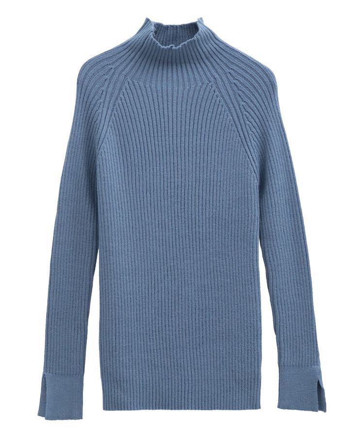 Green Parks「・Petit Fleur ボトルネックリブニット」|ニット・セーター|