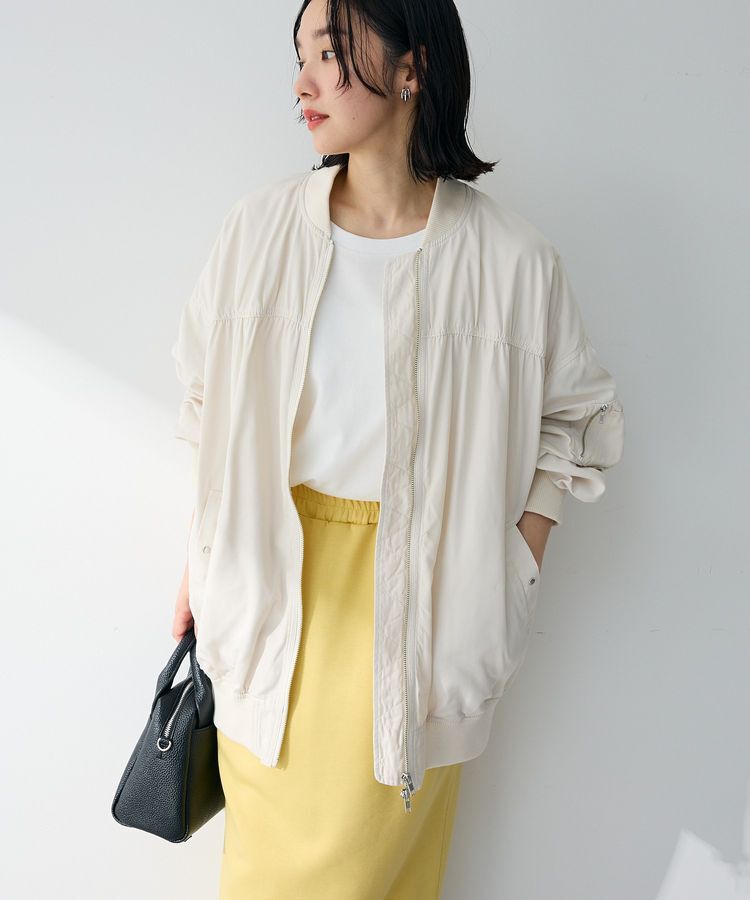 Green Parks「ボリュームギャザーMA-1」|ブルゾン・スタジャン|