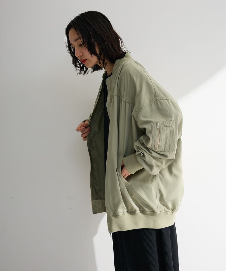 Green Parks「ボリュームギャザーMA-1」|ブルゾン・スタジャン|