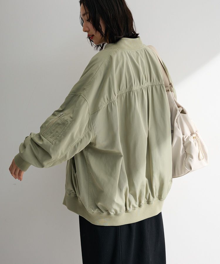 Green Parks「ボリュームギャザーMA-1」|ブルゾン・スタジャン|