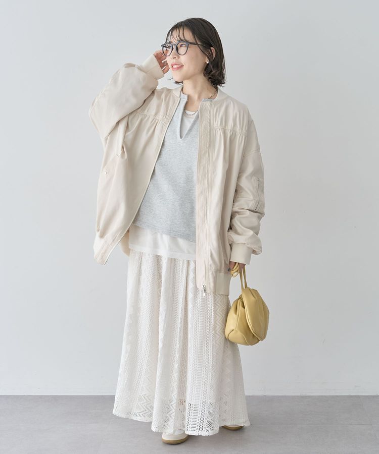 Green Parks「ボリュームギャザーMA-1」|ブルゾン・スタジャン|