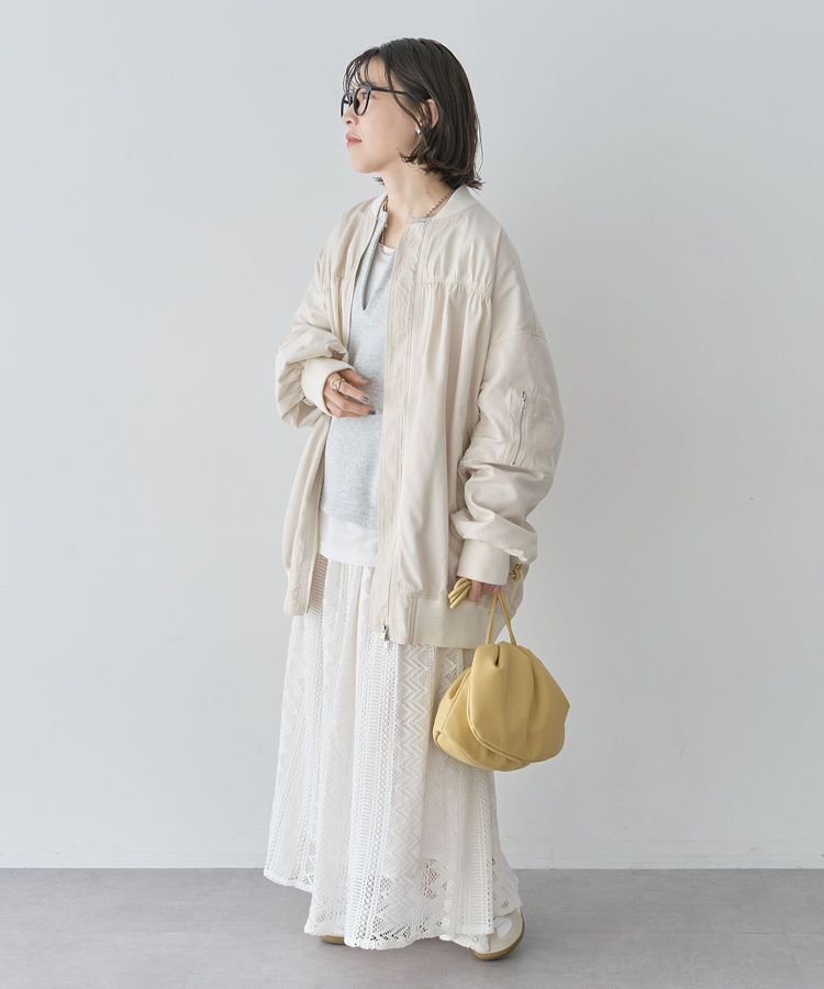 Green Parks「ボリュームギャザーMA-1」|ブルゾン・スタジャン|