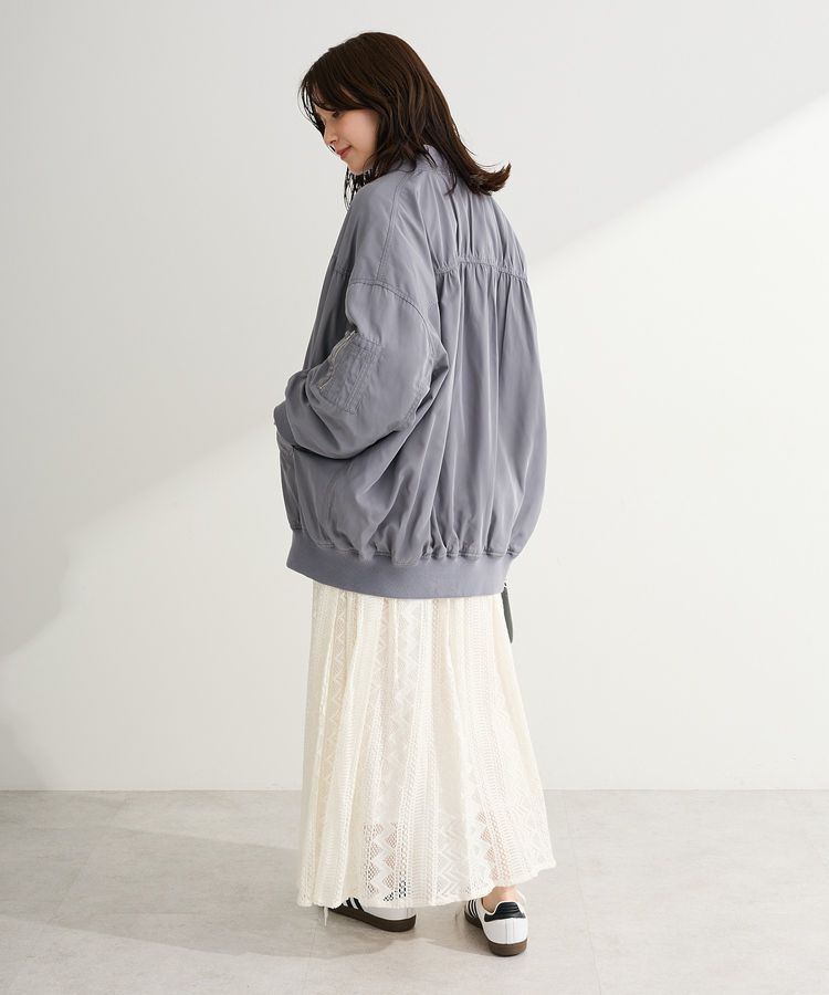 Green Parks「ボリュームギャザーMA-1」|ブルゾン・スタジャン|