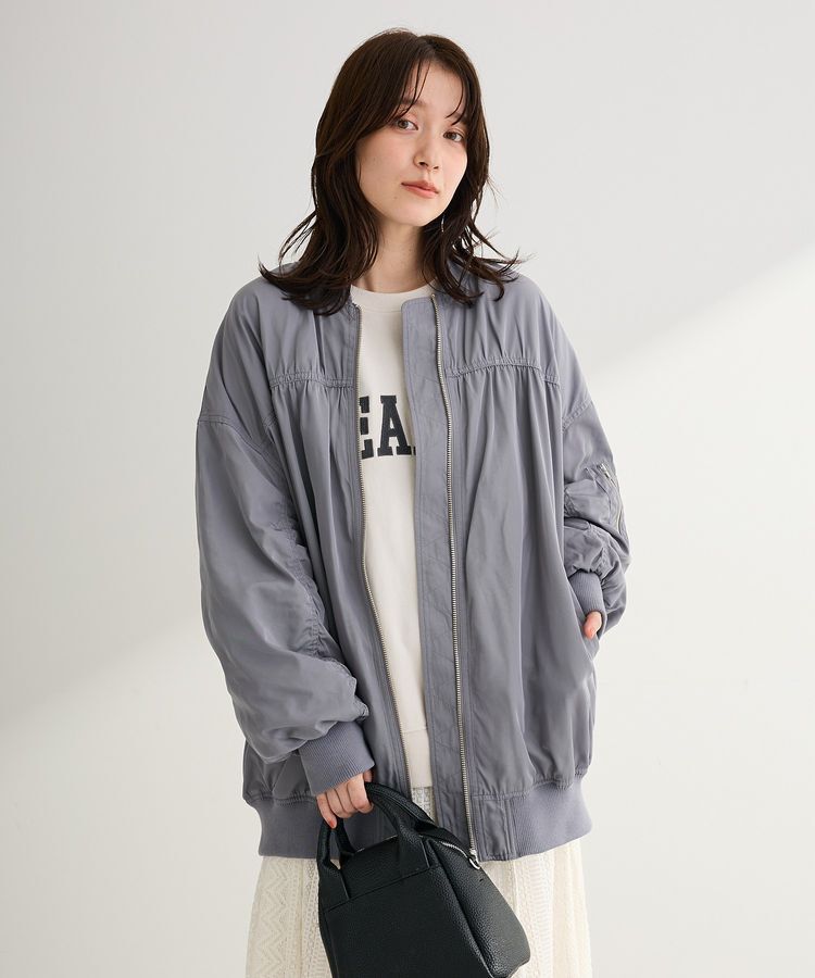 Green Parks「ボリュームギャザーMA-1」|ブルゾン・スタジャン|