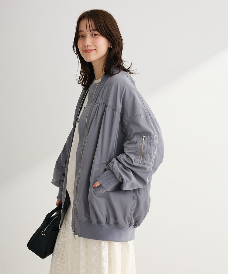 Green Parks「ボリュームギャザーMA-1」|ブルゾン・スタジャン|