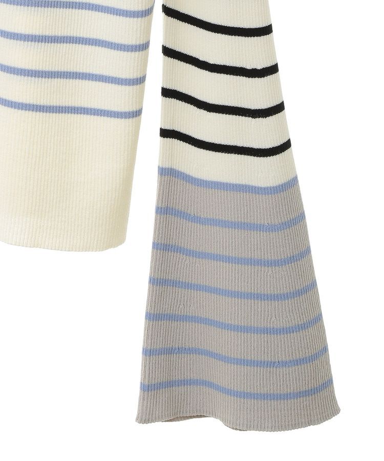 YECCA VECCA「マルチボーダー柄ニット」|ニット・セーター|