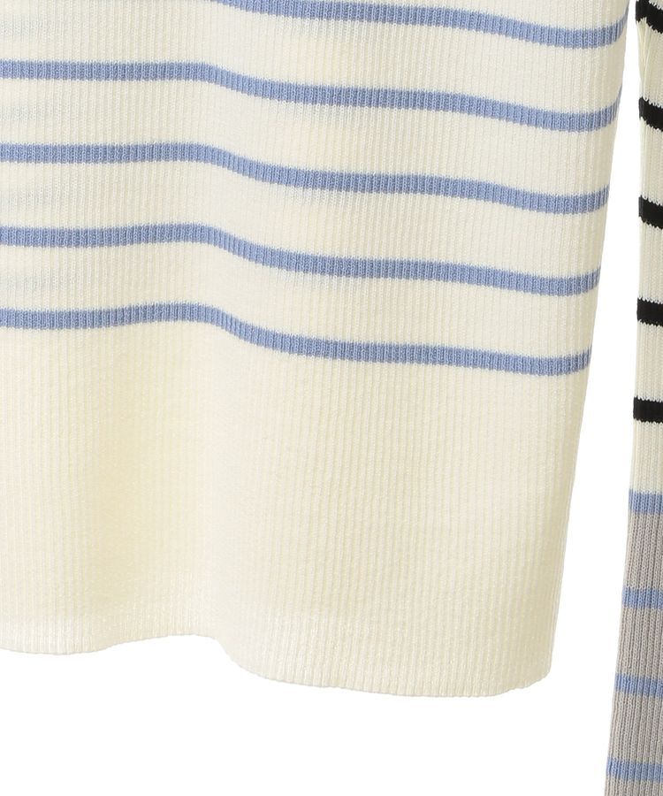 YECCA VECCA「マルチボーダー柄ニット」|ニット・セーター|