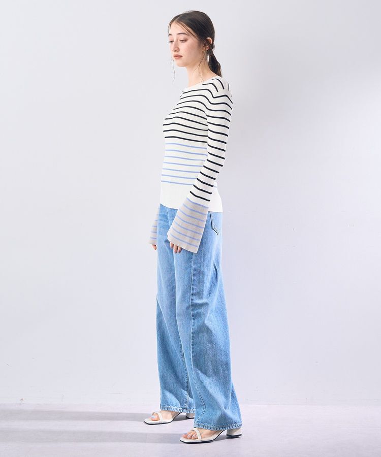 YECCA VECCA「マルチボーダー柄ニット」|ニット・セーター|