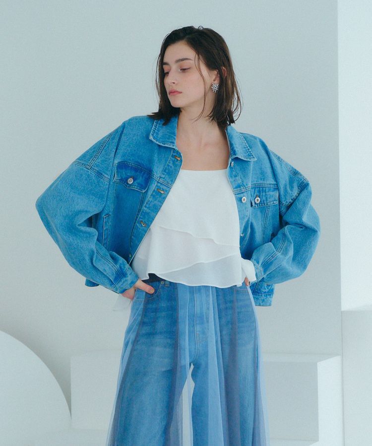 Editt by YECCA VECCA「アシメラッフルオーバーキャミ」|キャミソール|