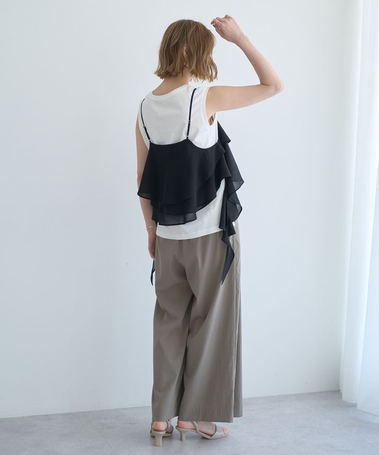 Editt by YECCA VECCA「アシメラッフルオーバーキャミ」|キャミソール|