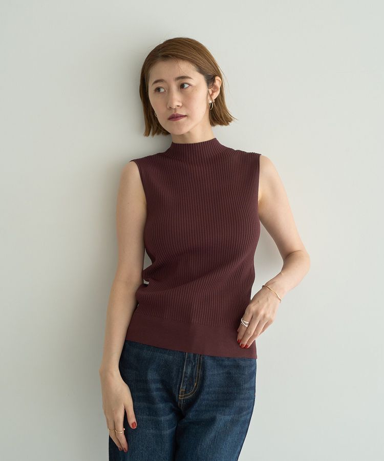 YECCA VECCA「ハイネックノースリーブニット」|ニット・セーター|