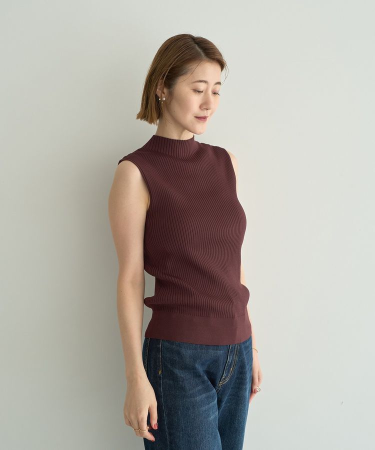 YECCA VECCA「ハイネックノースリーブニット」|ニット・セーター|