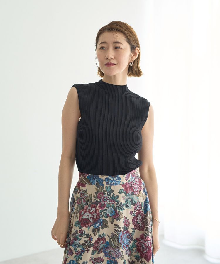 YECCA VECCA「ハイネックノースリーブニット」|ニット・セーター|