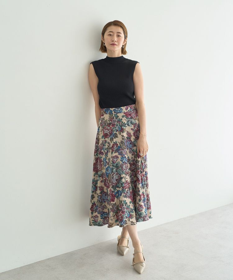 YECCA VECCA「ハイネックノースリーブニット」|ニット・セーター|