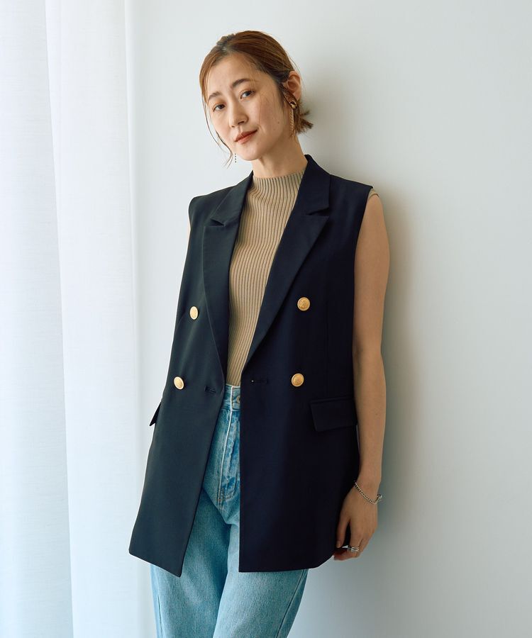 YECCA VECCA「ハイネックノースリーブニット」|ニット・セーター|