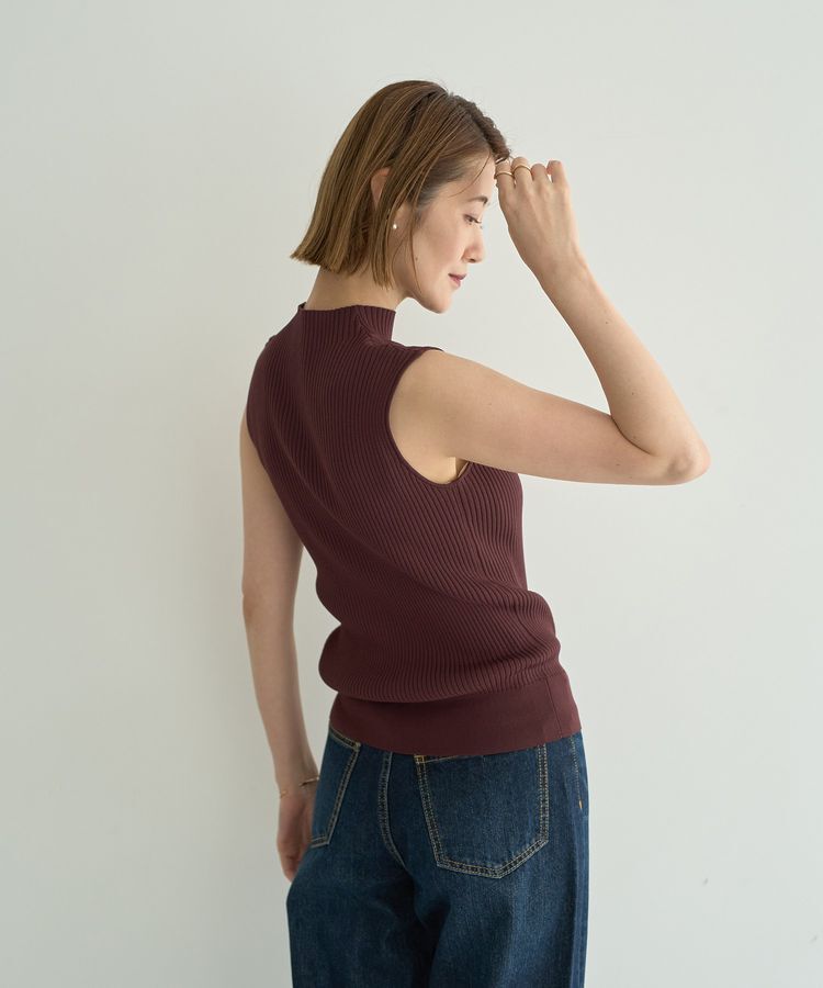 YECCA VECCA「ハイネックノースリーブニット」|ニット・セーター|