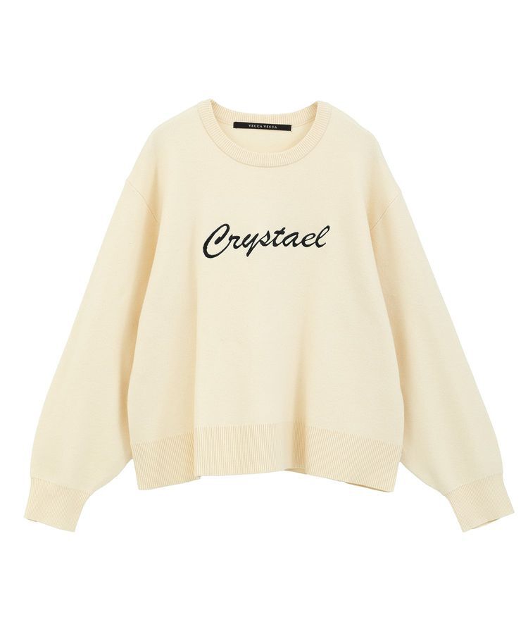 YECCA VECCA「刺繍ロゴニット」|ニット・セーター|