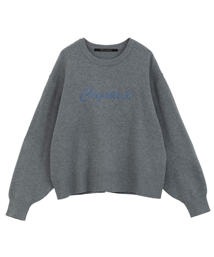 YECCA VECCA「刺繍ロゴニット」|ニット・セーター|