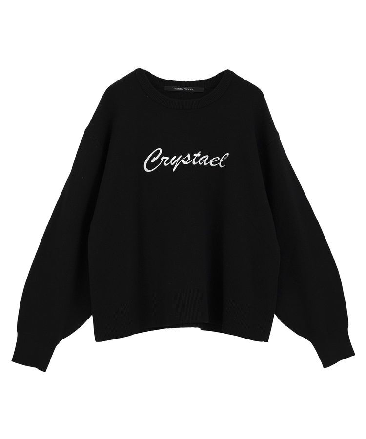 YECCA VECCA「刺繍ロゴニット」|ニット・セーター|