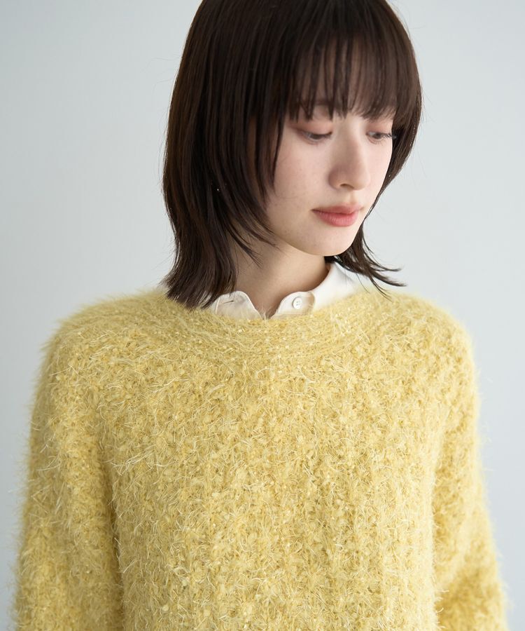 YECCA VECCA「フェザーモールニット」|ニット・セーター|