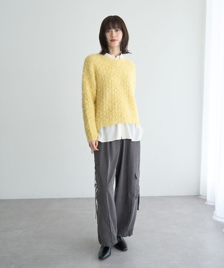 YECCA VECCA「フェザーモールニット」|ニット・セーター|