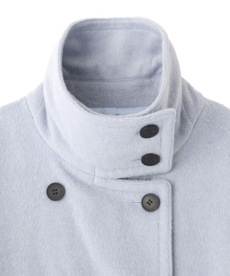 YECCA VECCA「ウール混ミドル丈スタンドカラーコート」|その他|