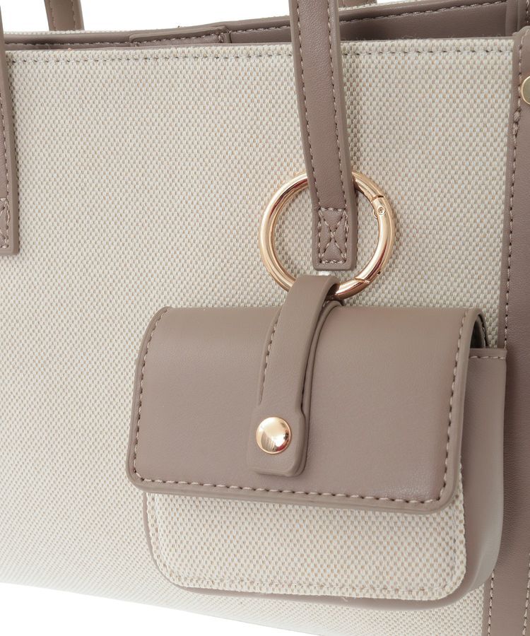 YECCA VECCA「【cache cache】ミニポーチ付きエルガリートート」|トートバッグ|