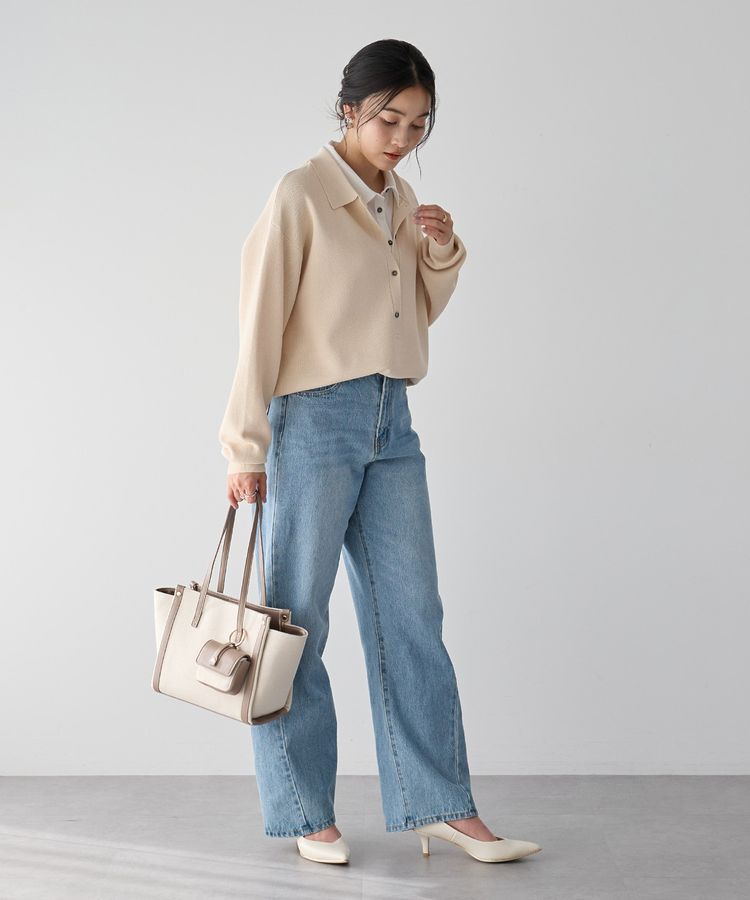 YECCA VECCA「【cache cache】ミニポーチ付きエルガリートート」|トートバッグ|