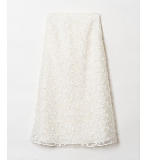 LOULOU WILLOUGHBY「【LOULOU WILLOUGHBY】オーガン刺繍スカート」|スカート|